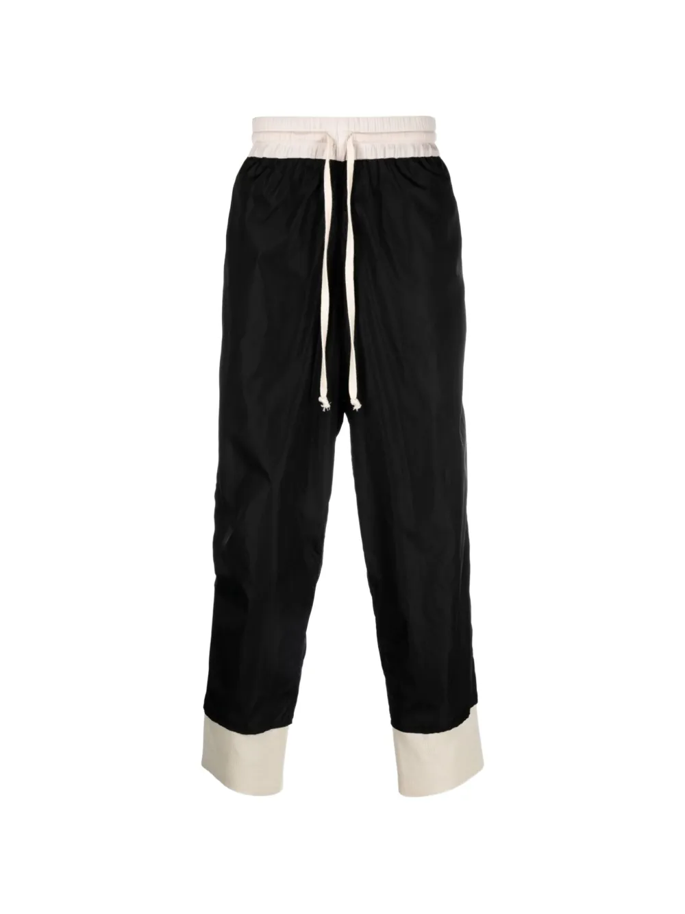 Tessitura Body Couture Pantaloni sportivi impermeabili con cavallo basso - Nero
