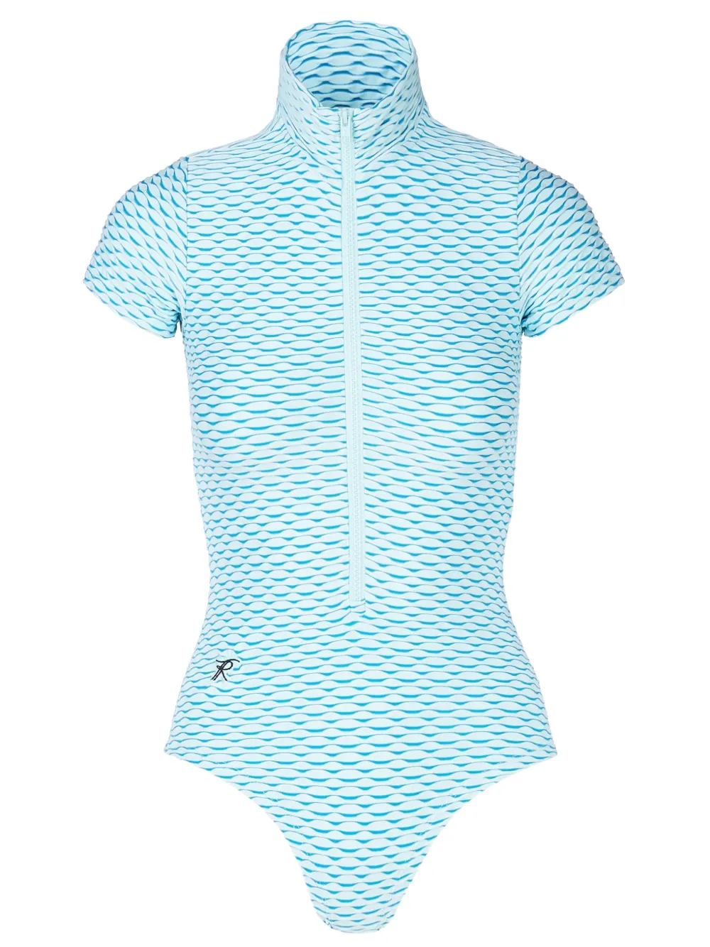 Tessitura 3D-effect bodysuit Blauw