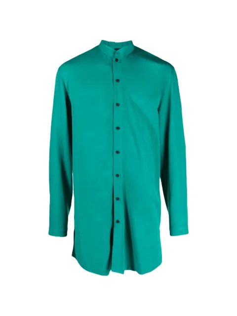 Tessitura Body Couture mandarin-collar long-sleeve shirt