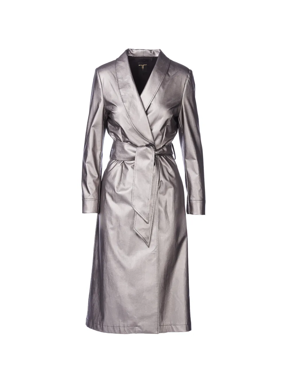 Tessitura Body Couture trench à taille ceinturée - Gris