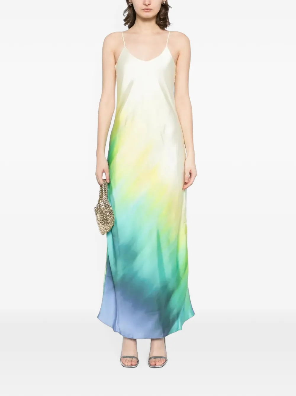 Tessitura Body Couture tie-dye maxi dress