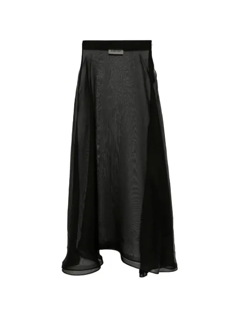 Tessitura floral-print high-waisted maxi skirt