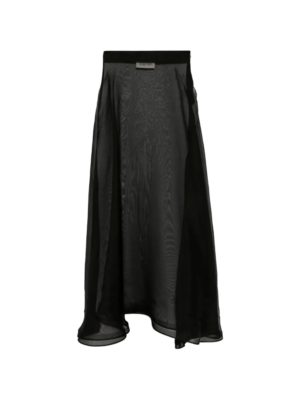 Tessitura floral-print high-waisted maxi skirt - Toni neutri