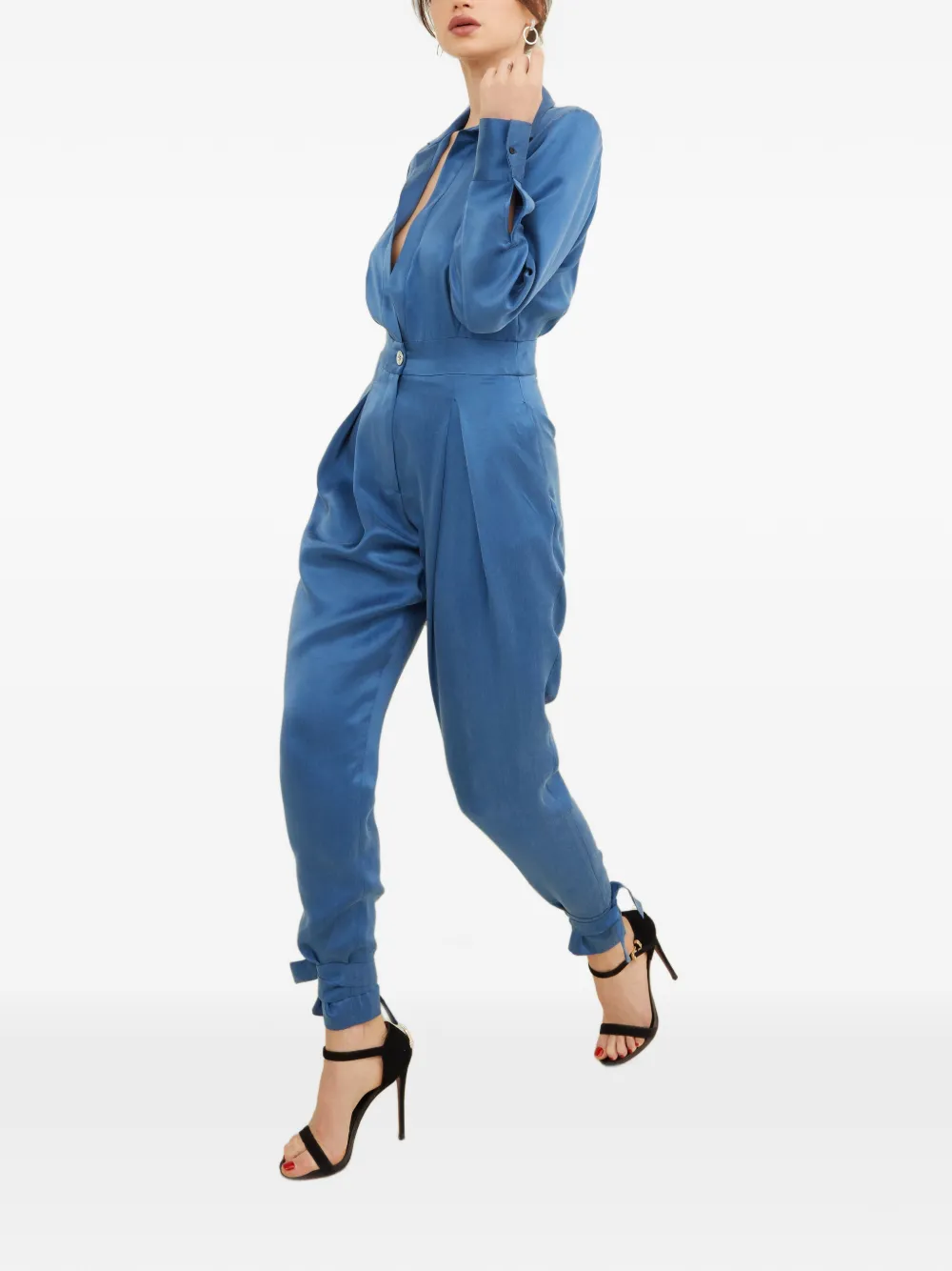 Tessitura Blue Today jumpsuit Blauw