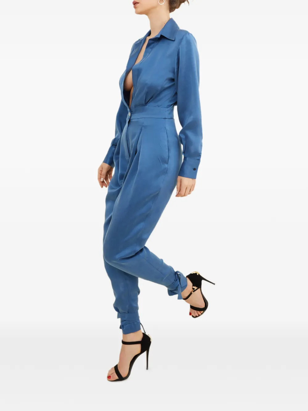 Tessitura Blue Today jumpsuit Blauw