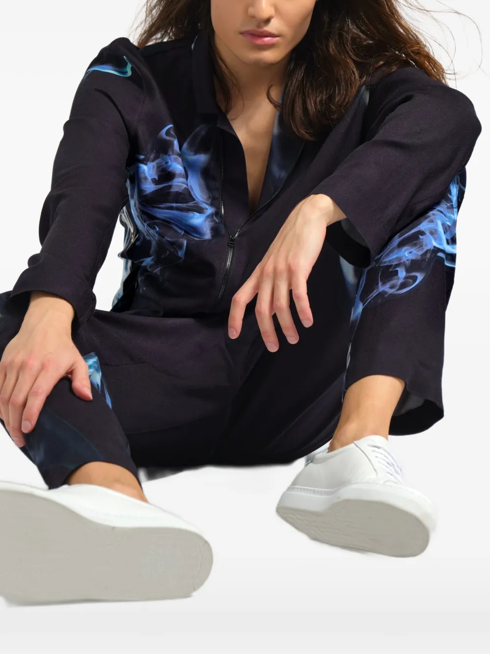 Tessitura Smoke broek met print Zwart