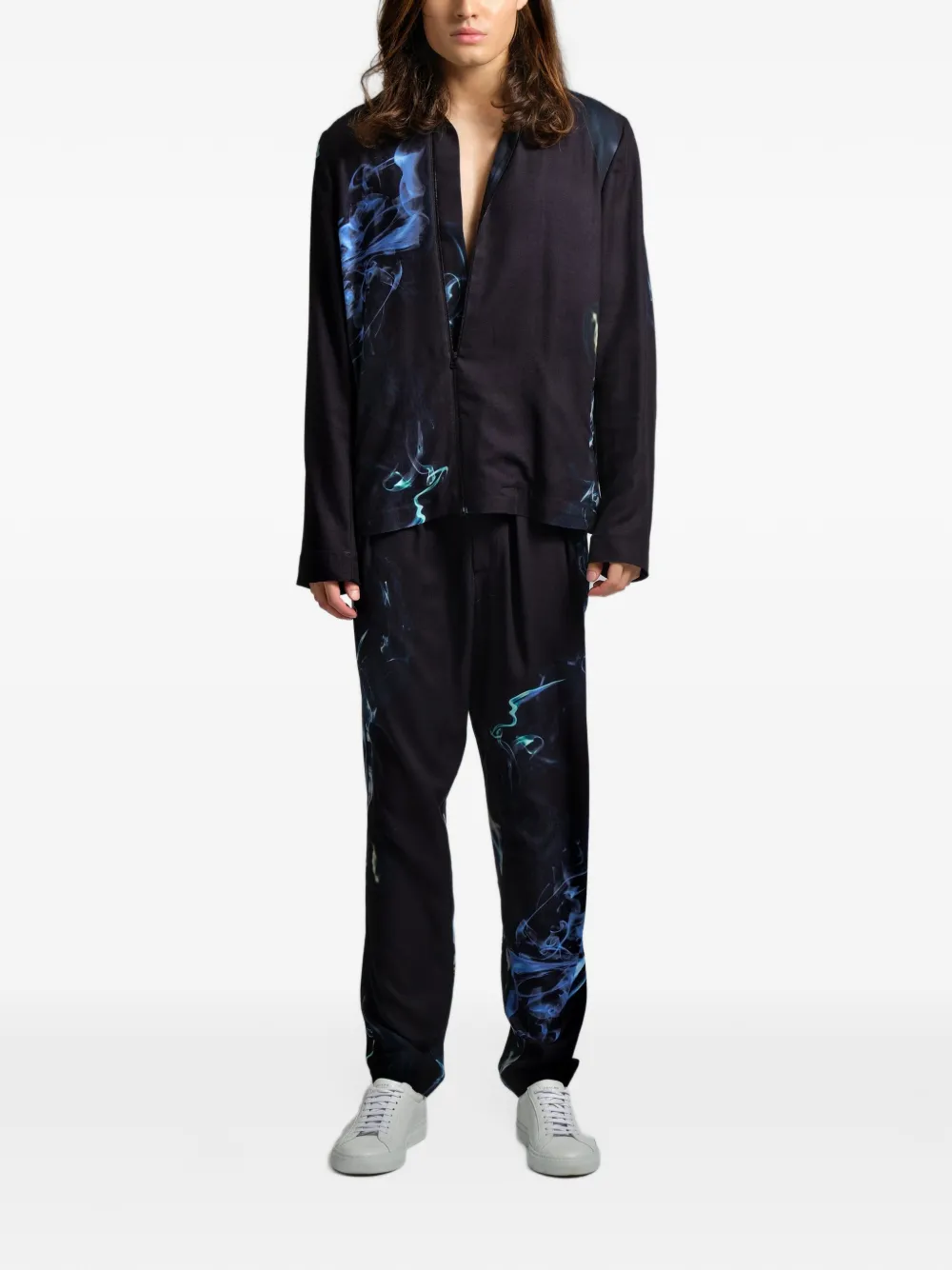 Tessitura Smoke broek met print Zwart