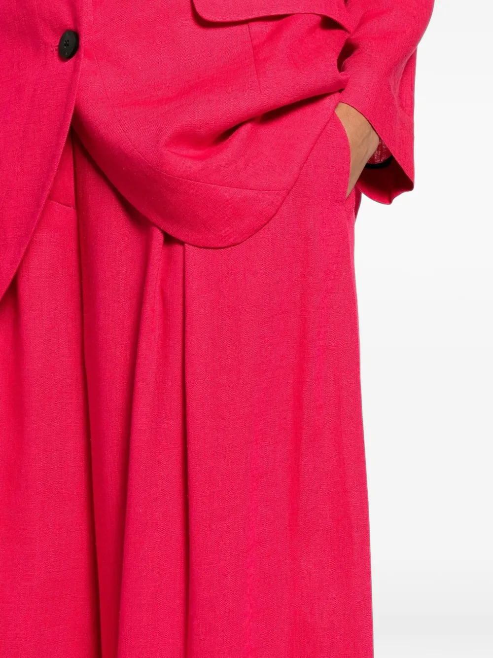Tessitura pleated wide-leg trousers Roze