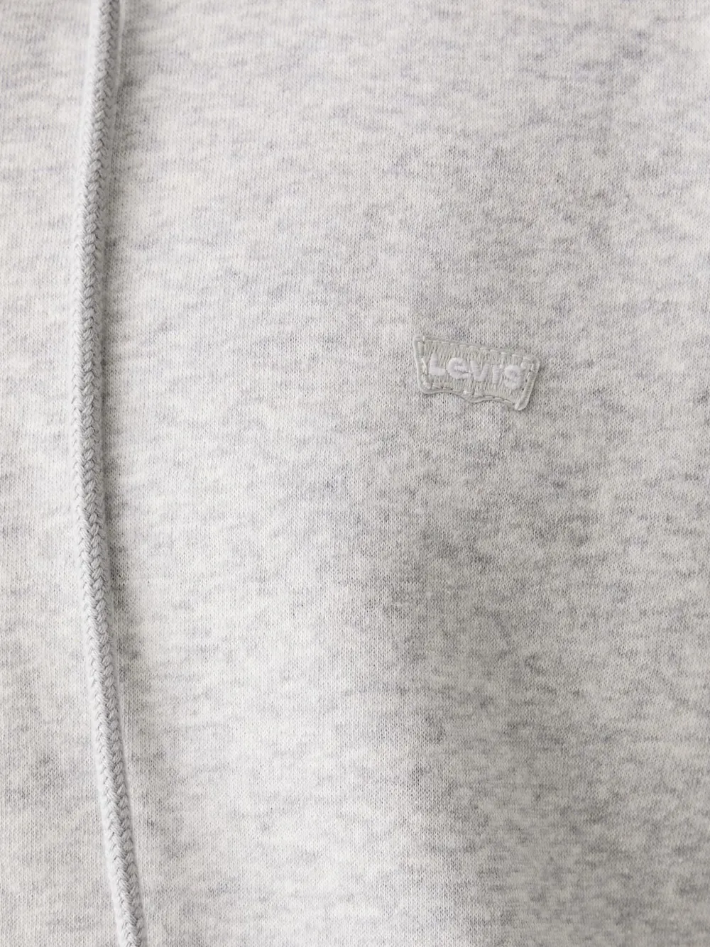 Levi's logo-patch zip-up hoodie Grijs