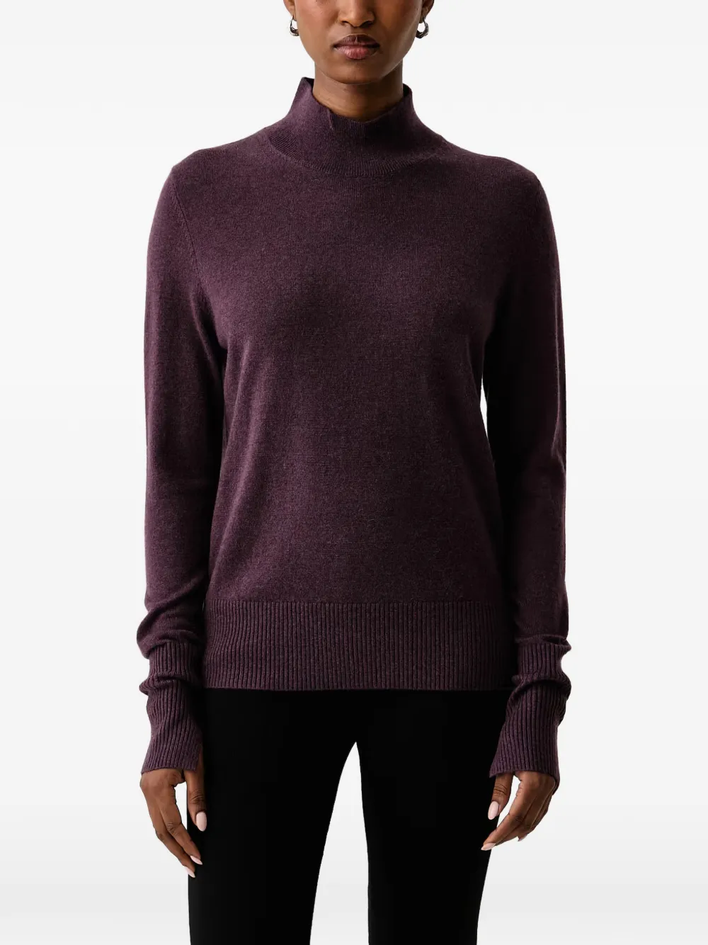 Pinko High-neck Sweater In Purple