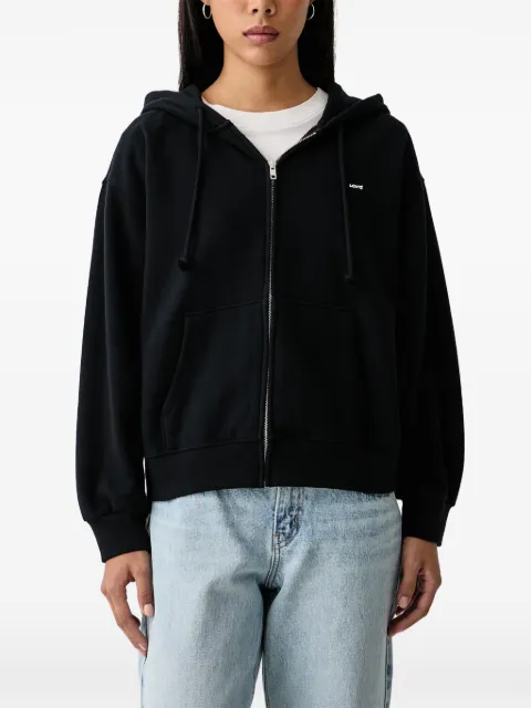 Levi's logo-patch zip-up hoodie