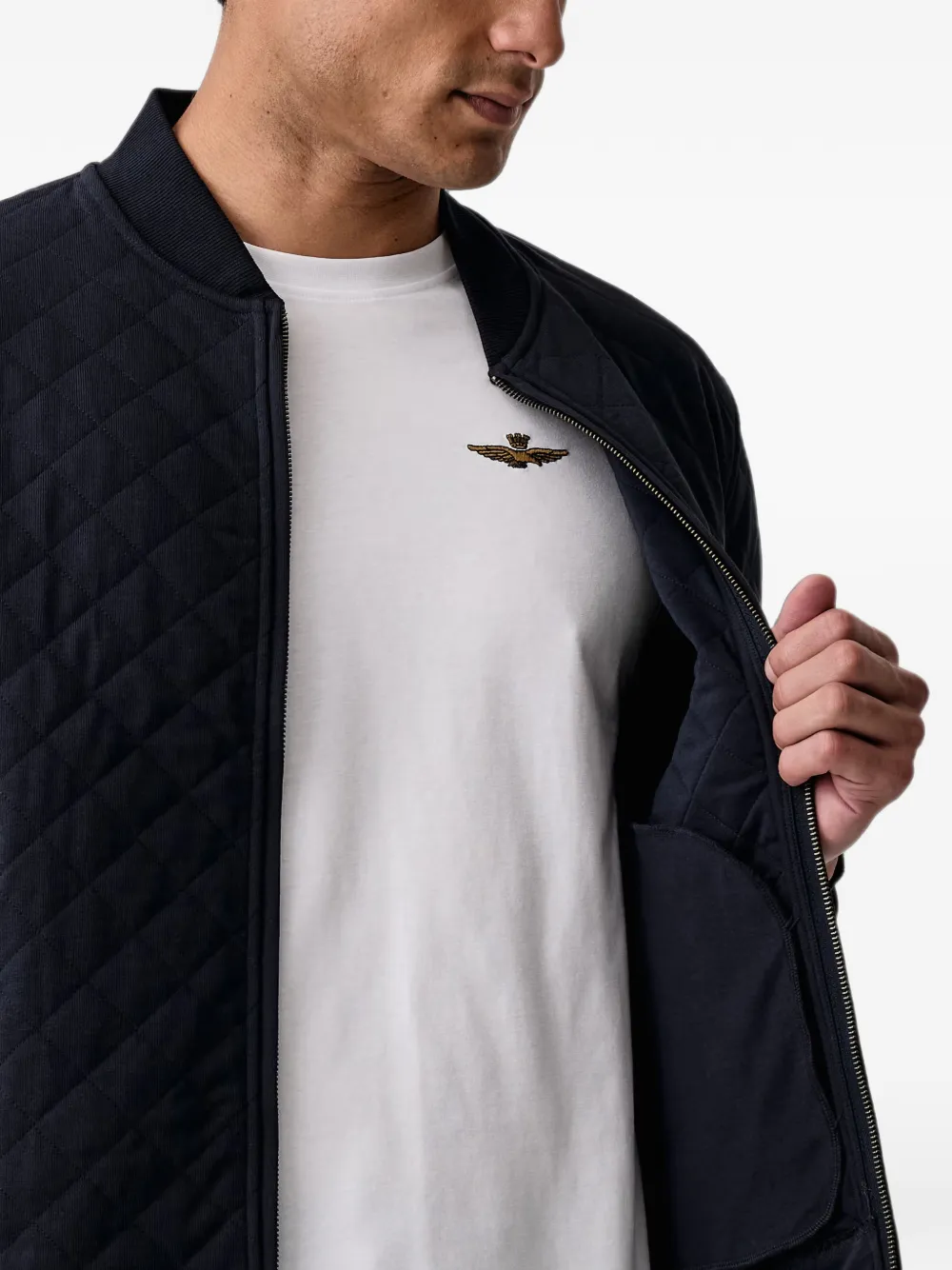 Gant Gewatteerd bomberjack Blauw