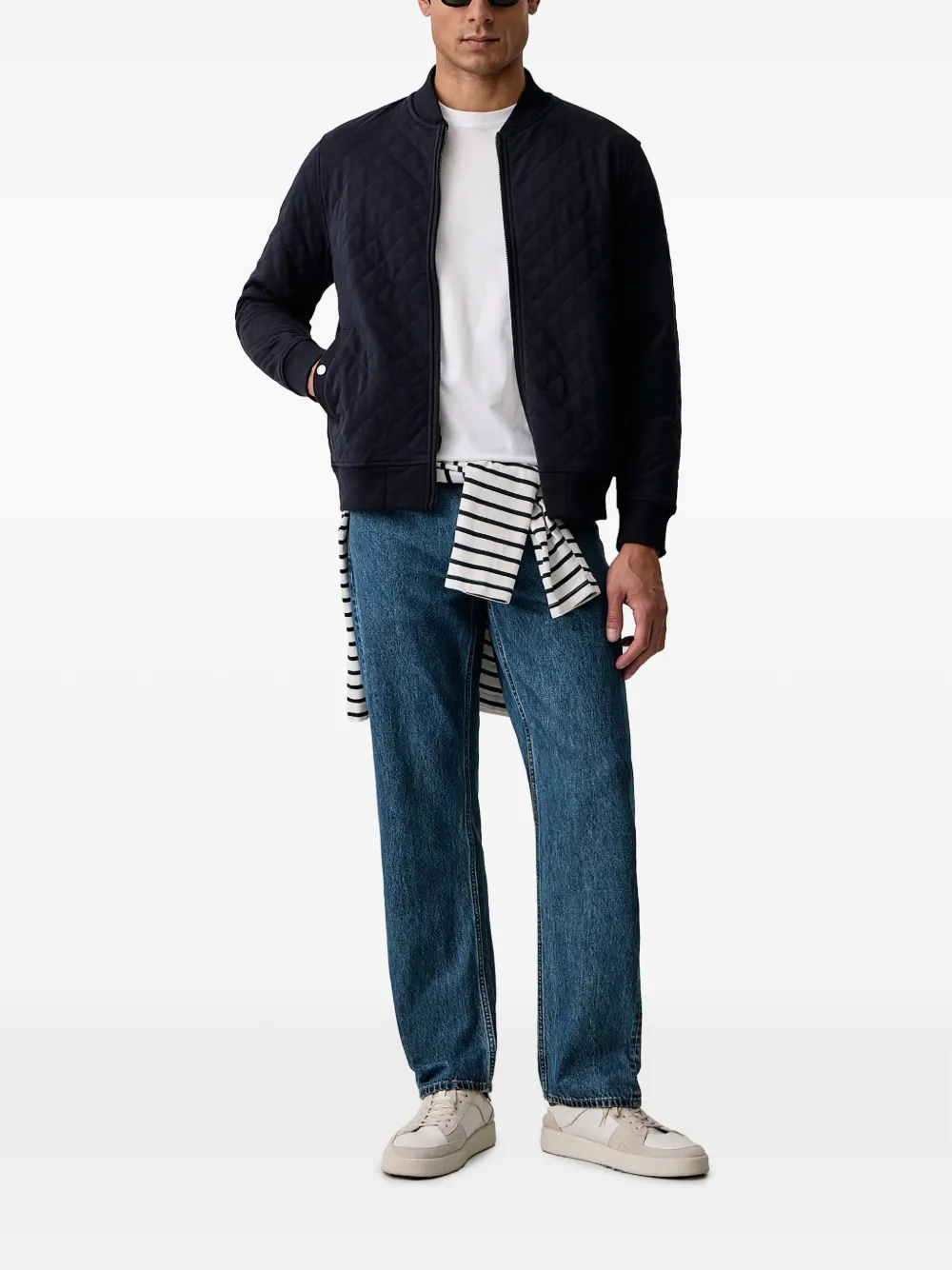 Gant Gewatteerd bomberjack Blauw