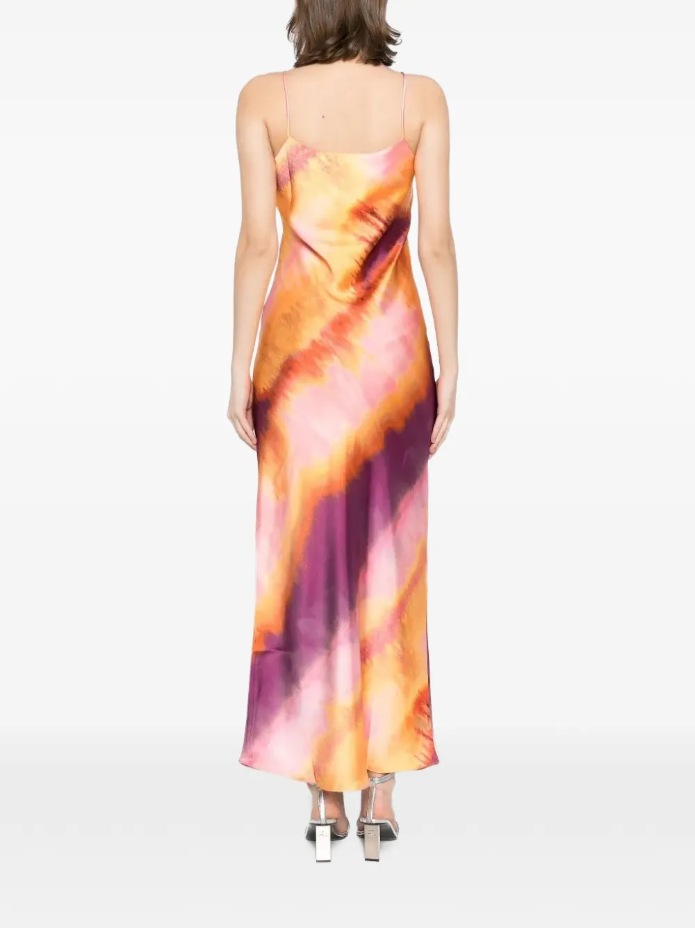 Tessitura tie-dye maxi dress Oranje