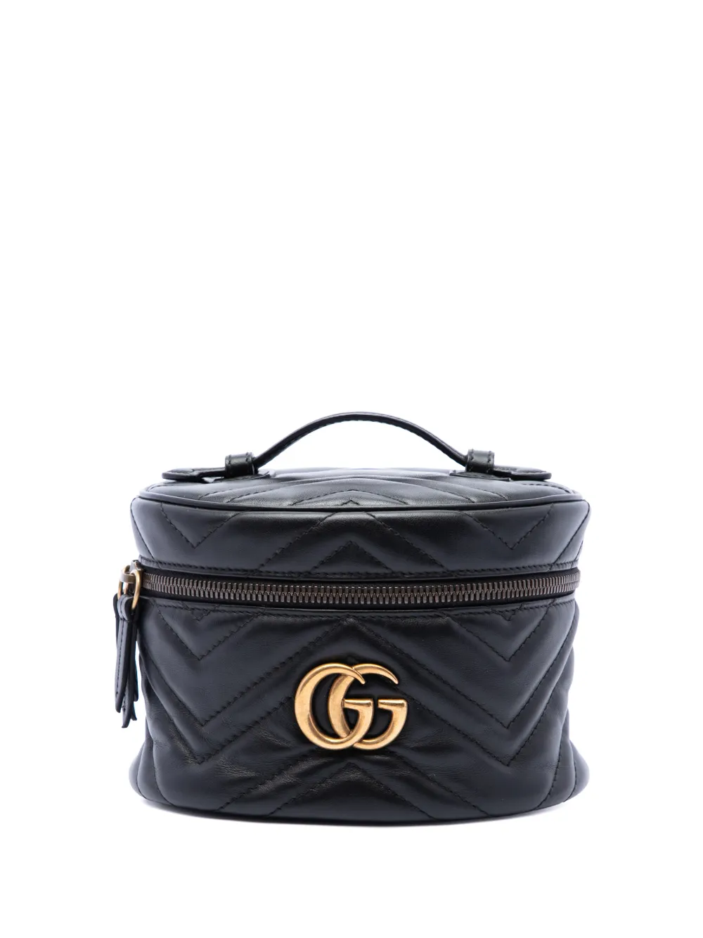 Gucci Pre-Owned sac à dos Mini GG Marmont Matelassé (2016-2026) - Noir Gucci Pre-Owned sac à dos Mini GG Marmont Matelassé (2016-2026) - Noir