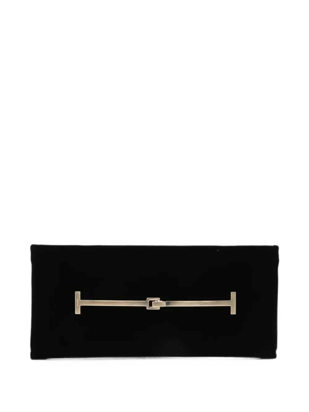 TOM FORD velvet T-bar clutch bag