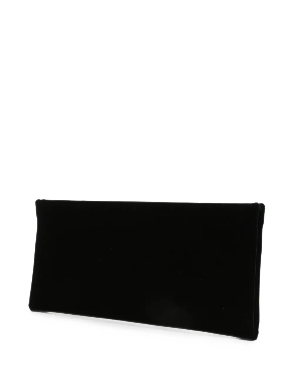 TOM FORD Fluwelen clutch met T-bandje Zwart