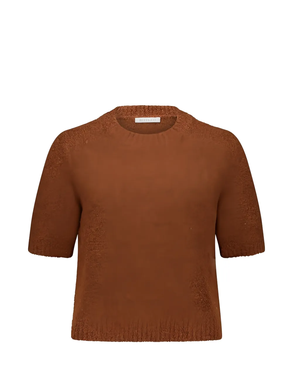 BETTY & CO short-sleeved knit sweater - Marrone