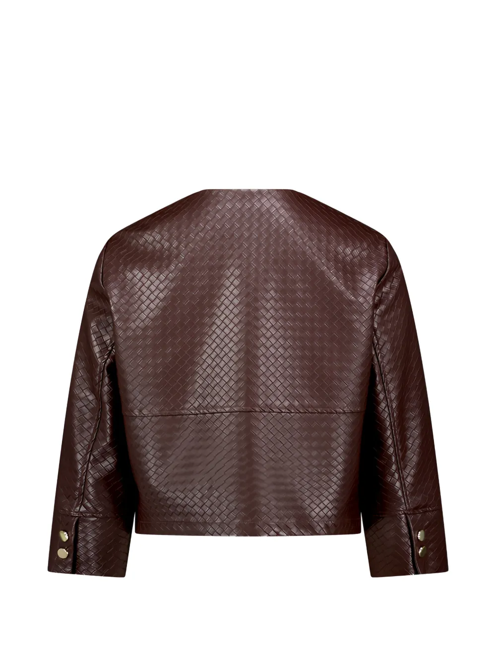 Betty Barclay Cropped jack met geweven-effect Bruin