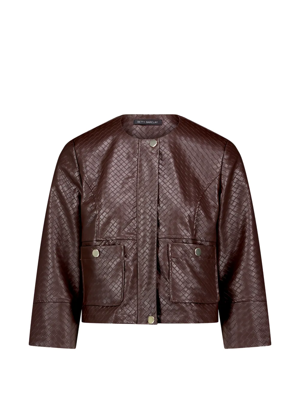 Betty Barclay woven-effect cropped jacket