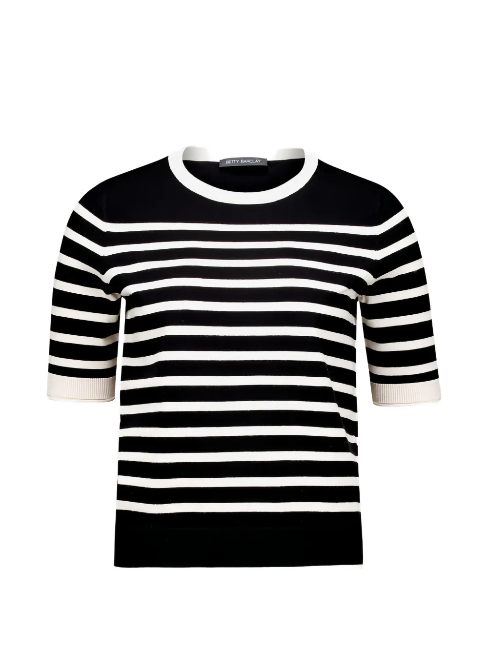Betty Barclay Gestreept T-shirt Zwart