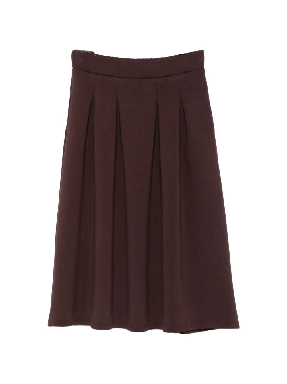VERA MONT A-line midi skirt - Marron