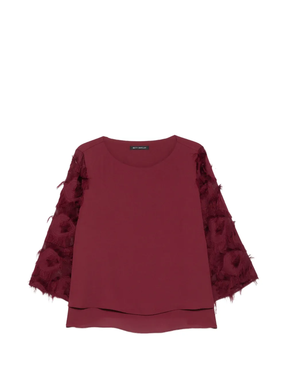 Betty Barclay embellished layered blouse - Rosso