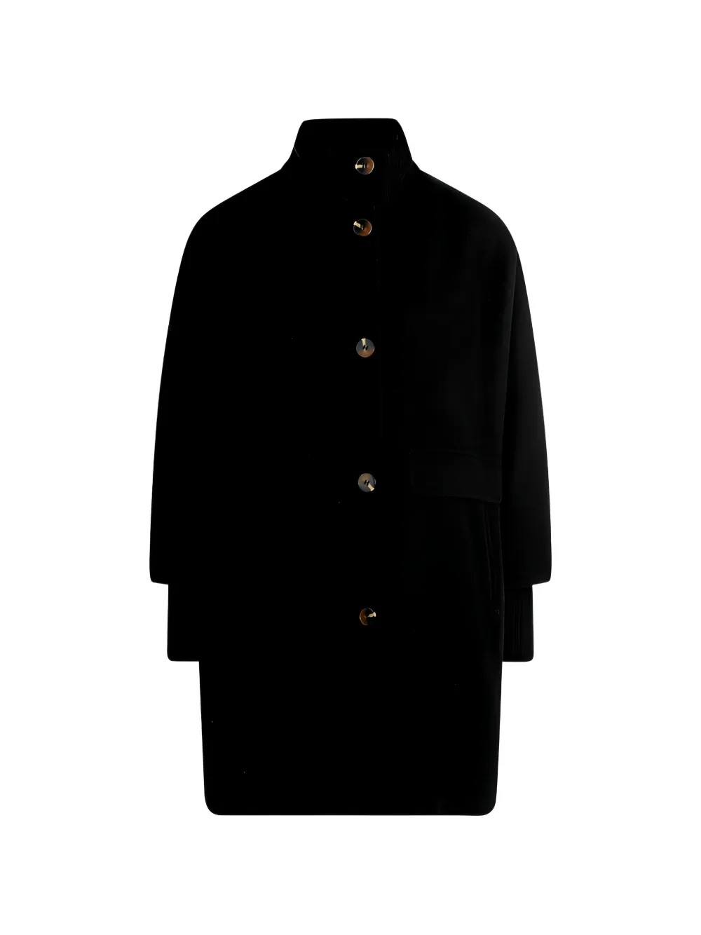 Betty Barclay high-neck button-up single breasted coat - Nero