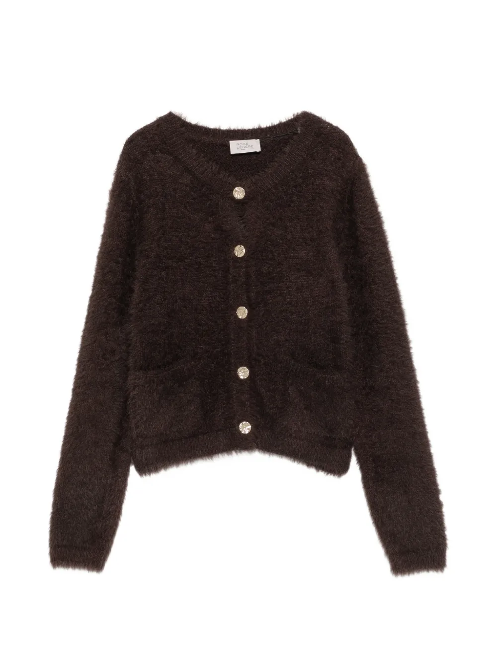 VERA MONT button-fastening cardigan - Brown