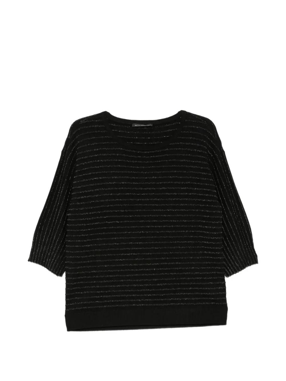 Betty Barclay metallic-stripe sweater - Nero