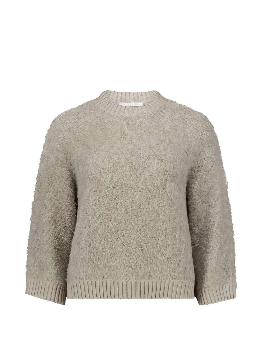 BETTY & CO ribbed-knit bouclé sweater - Gris