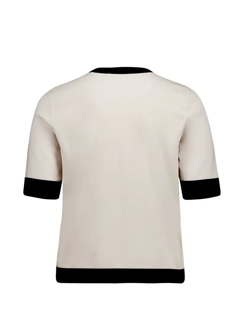 Betty Barclay T-shirt met contrasterende afwerking en korte mouwen Beige