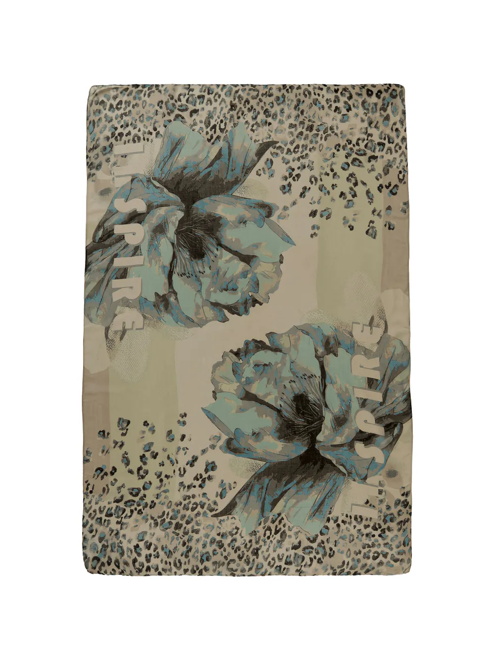 Betty Barclay floral-print leopard-pattern scarf Beige