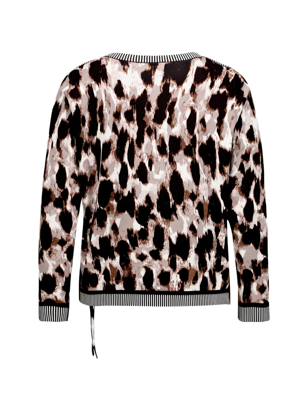 Betty Barclay leopard-print drawstring sweater Beige