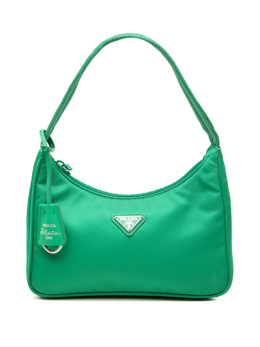Prada Pre-Owned 2019-2026 Mini Tessuto Re Edition 2000 shoulder bag - Green