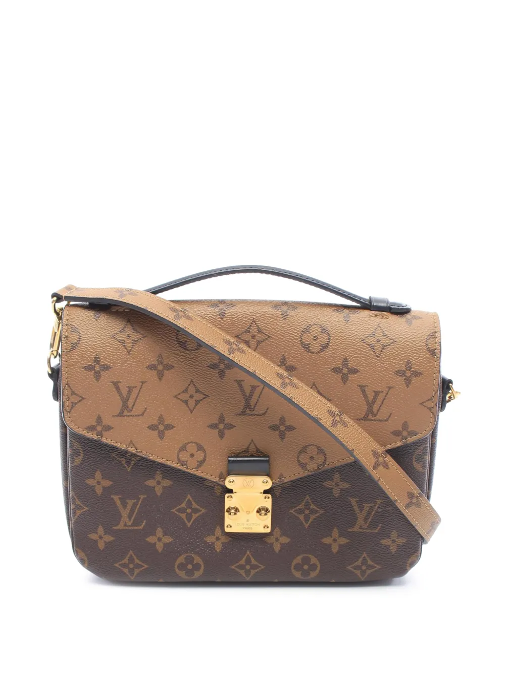 Louis Vuitton Pre-Owned 2021-2026 Monogram Reverse Pochette Metis satchel - Braun