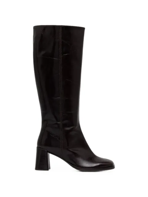 BILLI BI square-toe block-heel boots