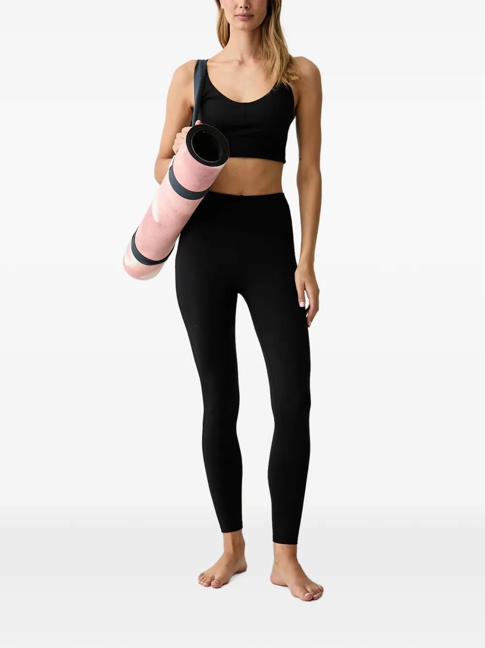 Casall Legging met geribbelde tailleband Zwart