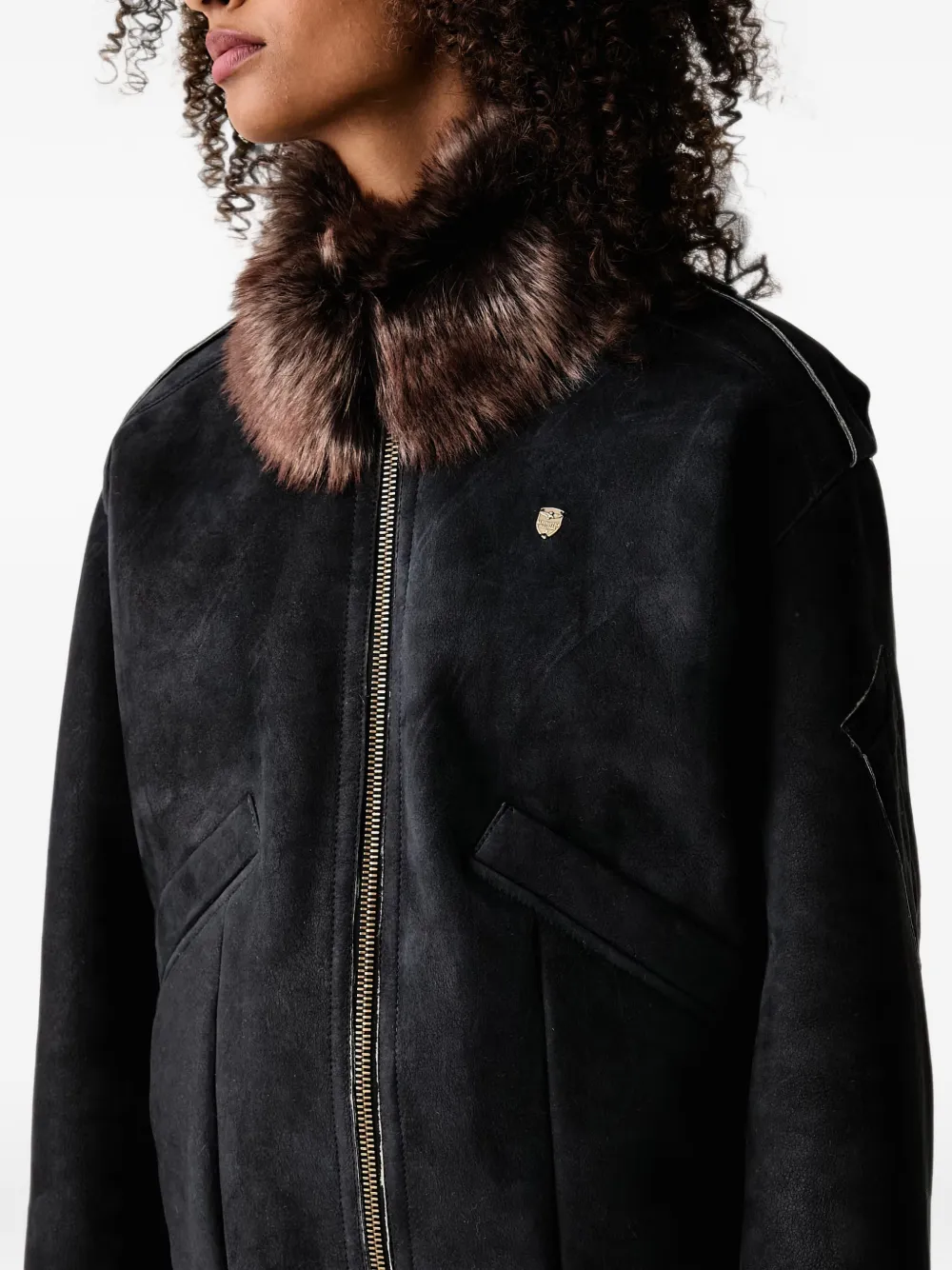 Aeronautica Militare Lammy coat Blauw