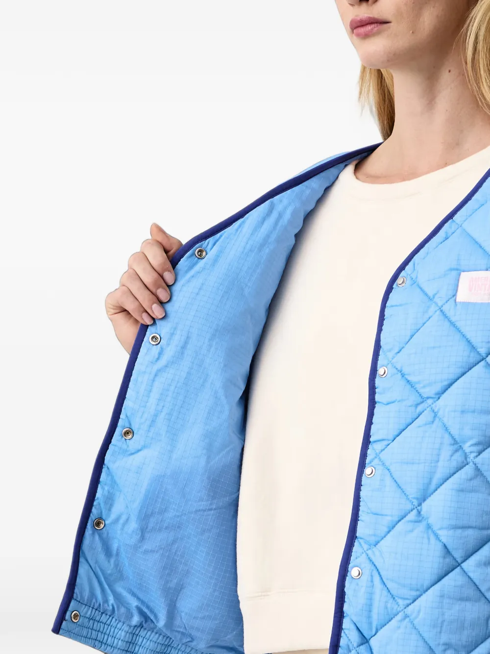 American Vintage Yupibam gewatteerd ripstop jack Blauw
