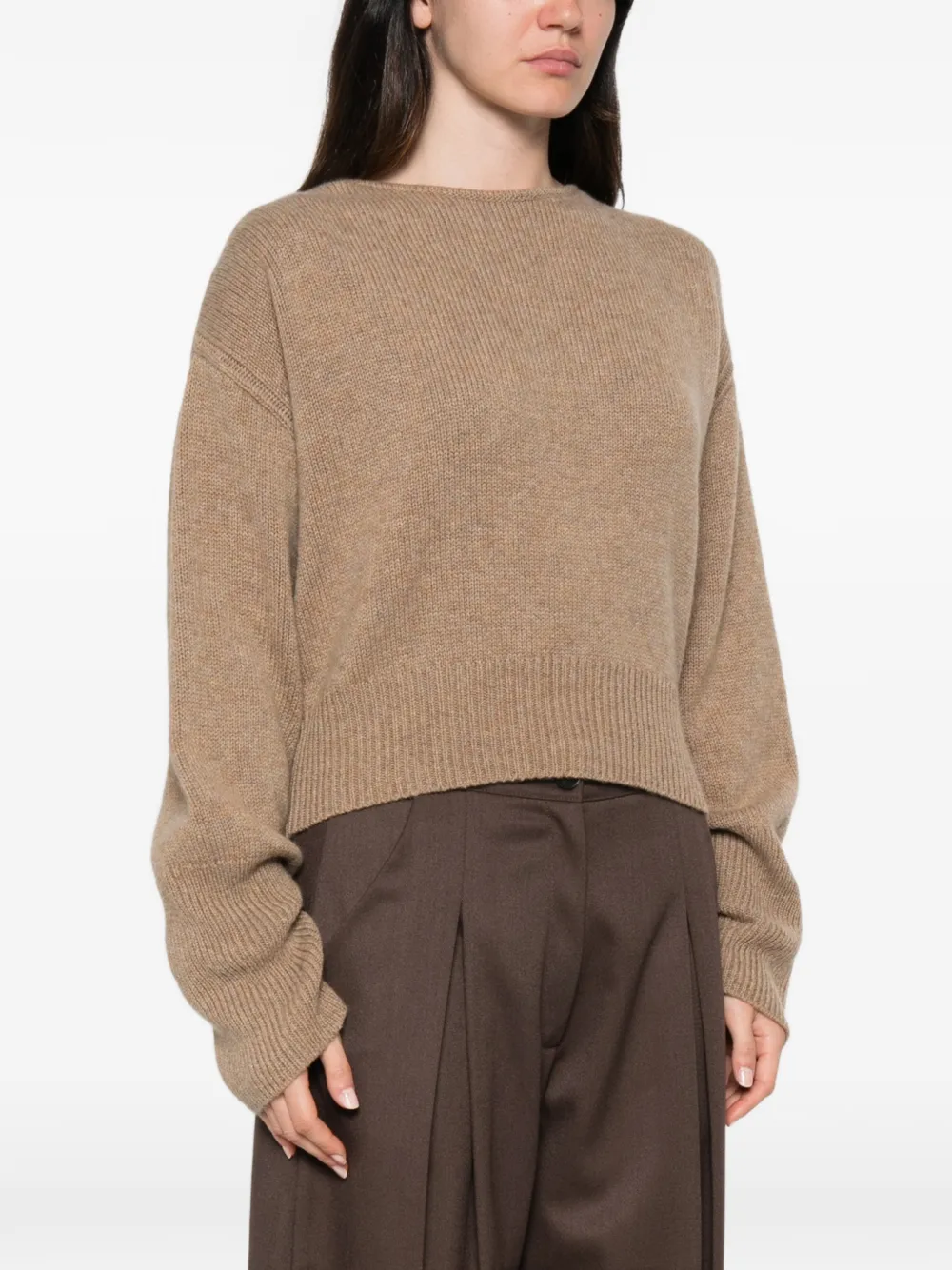 Ermanno Scervino Trui met strikdetail en open achterkant Bruin