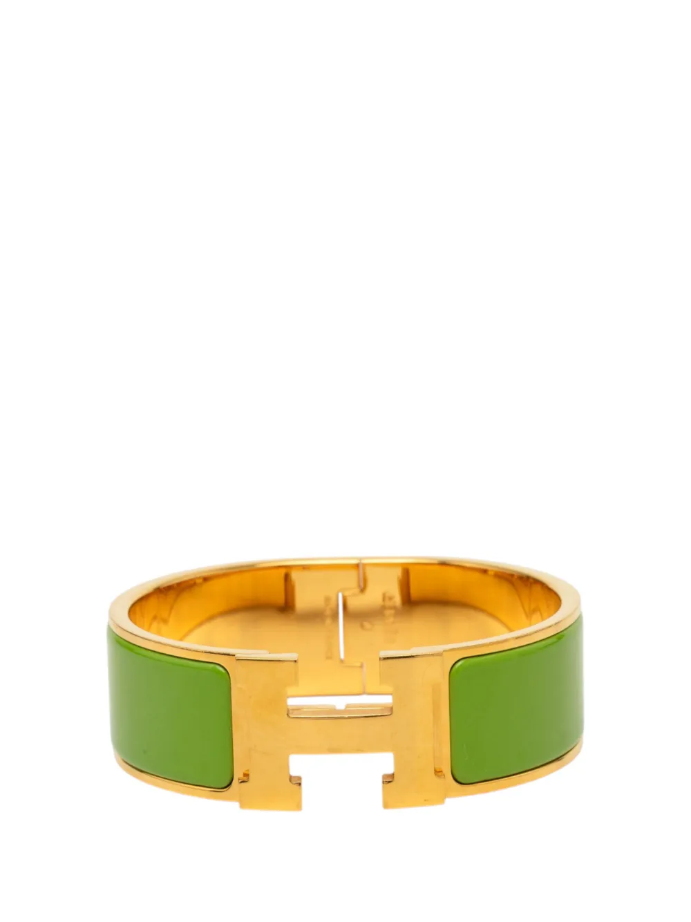 Hermès Pre-Owned bracelet Clic Clac H GM large émaillé (2000-2026) - Vert