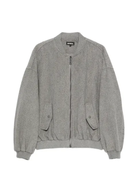 IMPERIAL diagonal-weave bomber jacket