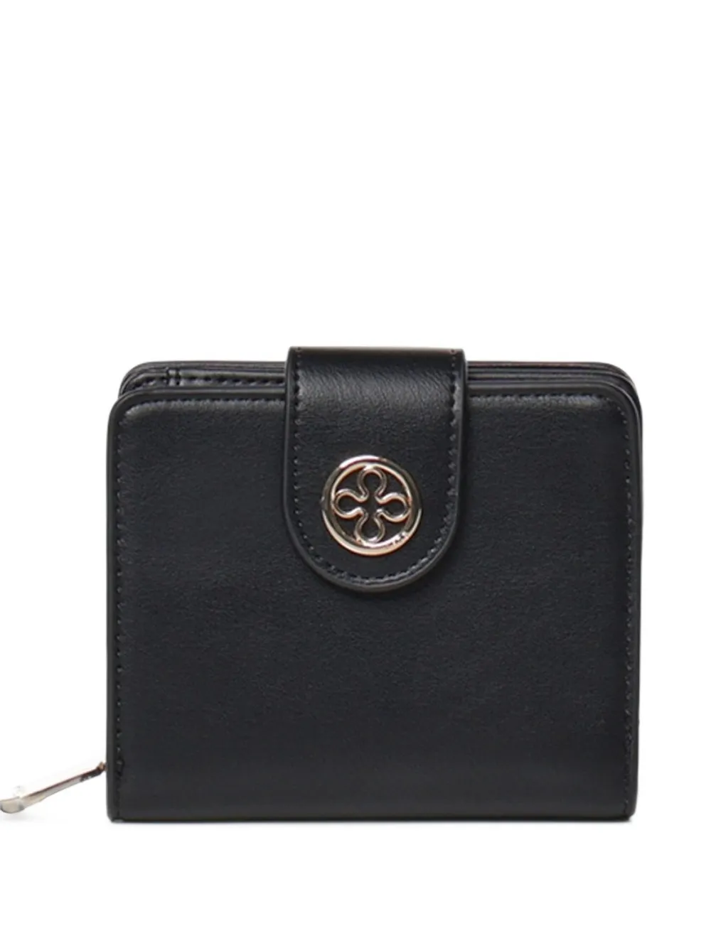 V°73 logo-plaque bi-fold wallet - Nero