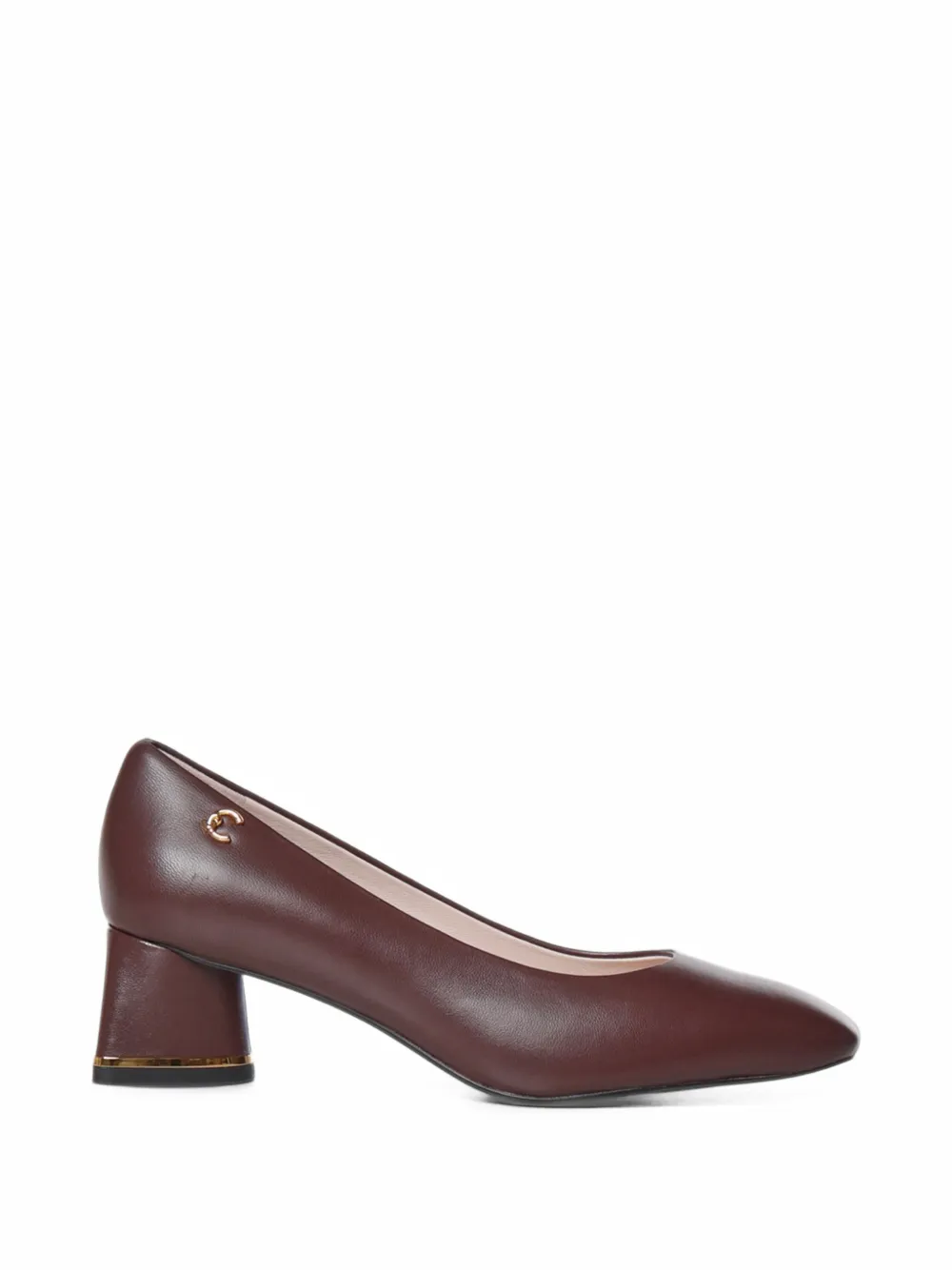 Coccinelle C-Everyday logo-plaque block-heel pumps - Rouge Coccinelle C-Everyday logo-plaque block-heel pumps - Rouge