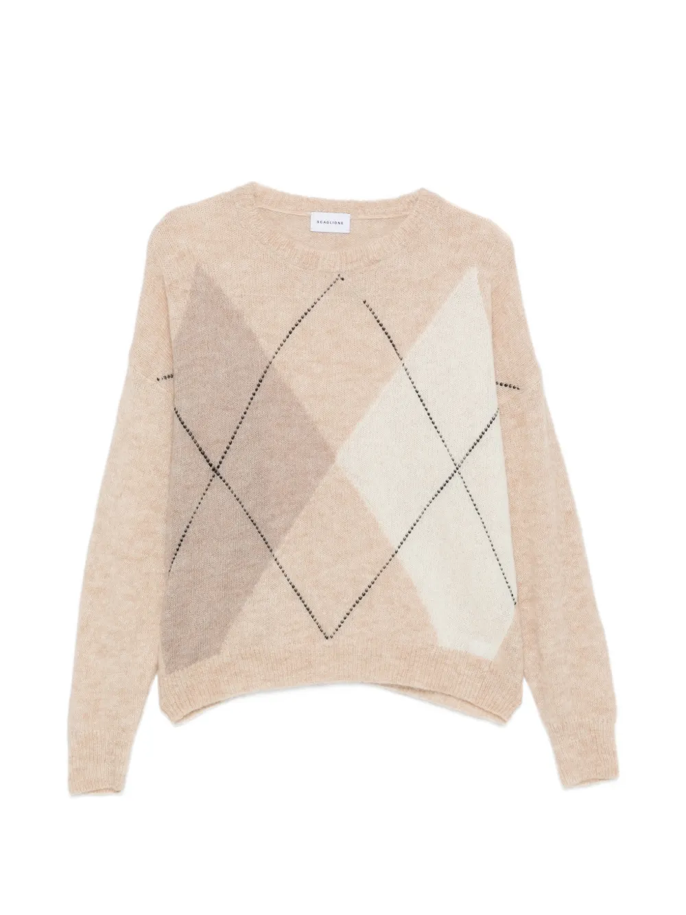 SCAGLIONE argyle-pattern sweater