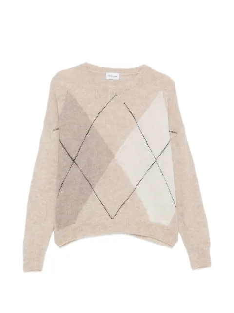 SCAGLIONE argyle-pattern sweater