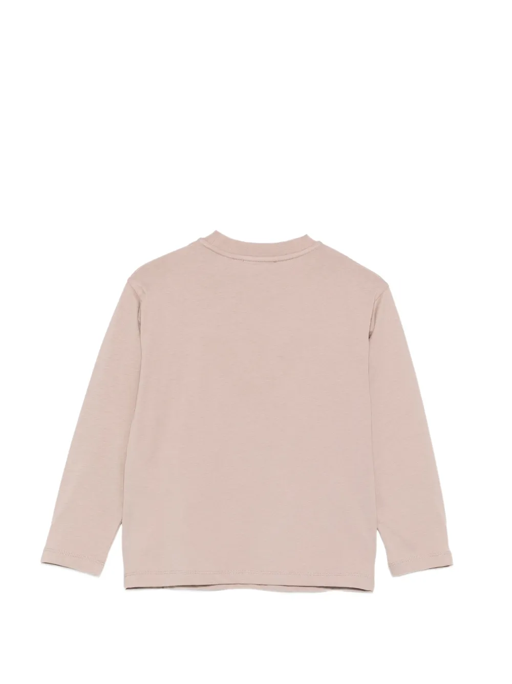 Emporio Armani Kids T-shirts met lange mouwen en logo-print Beige