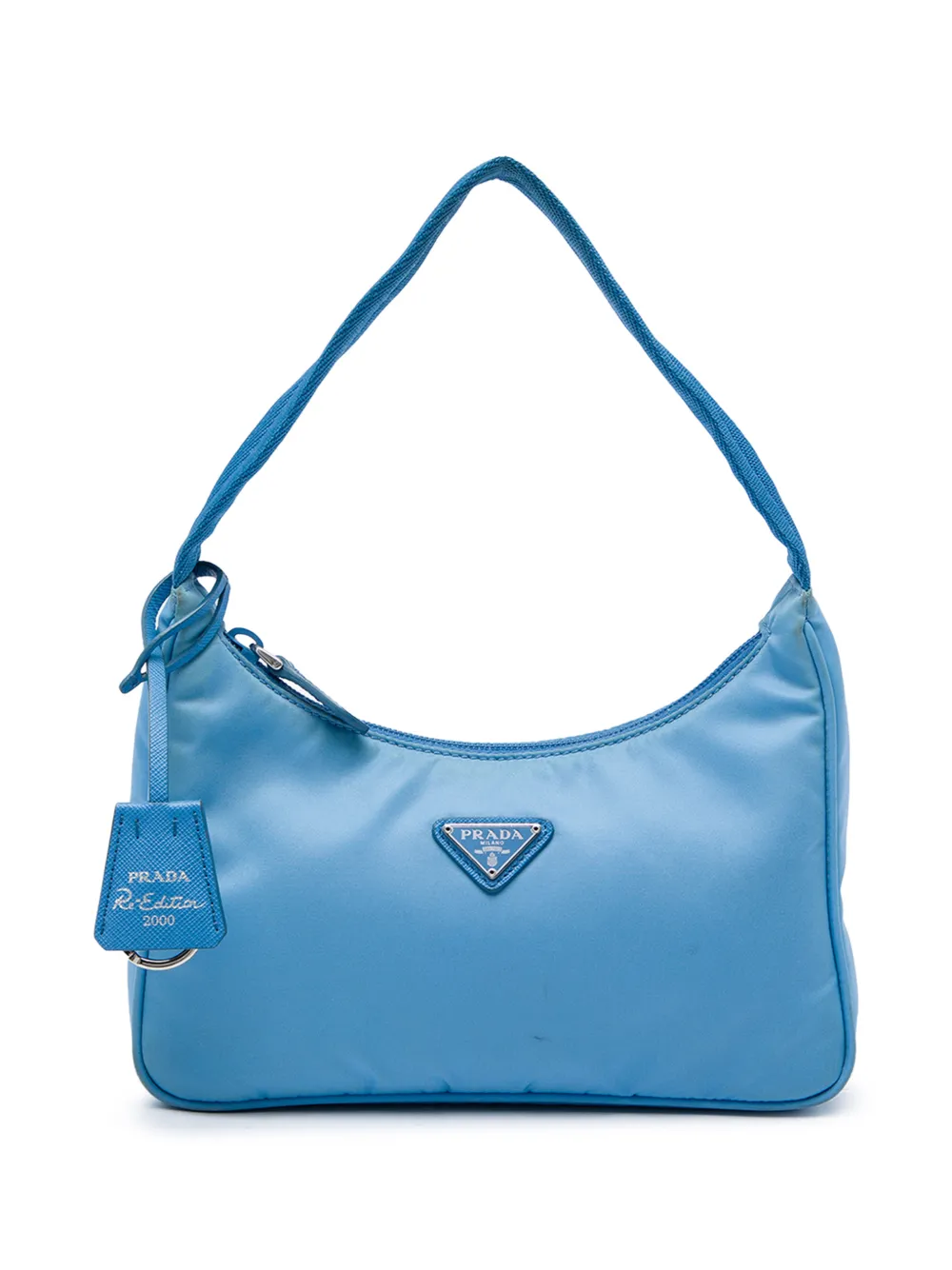 Prada Pre-Owned 2019-2026 Mini Tessuto Re Edition 2000 shoulder bag - Blu