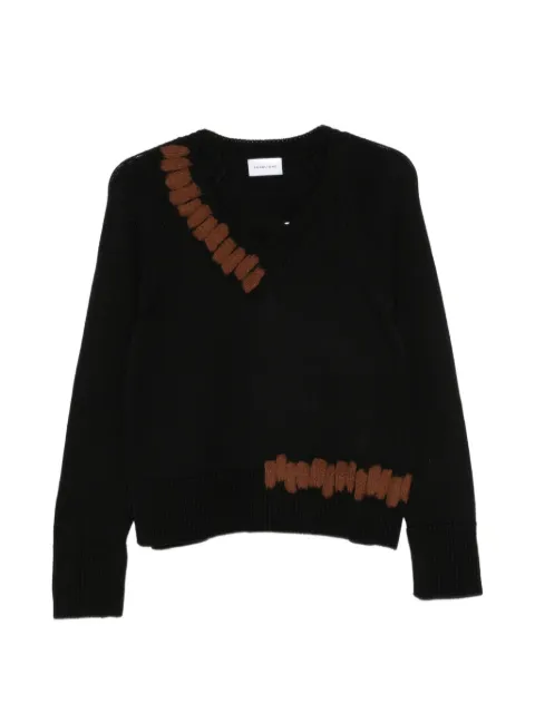 SCAGLIONE Maglione con scollo a V e maniche raglan